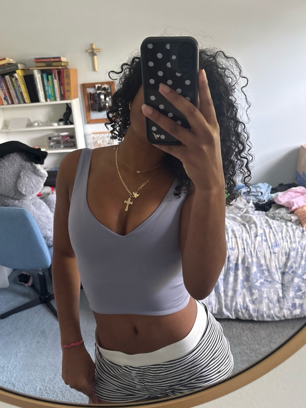 Purple H&M workout top